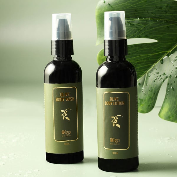 Enriching Olive Body Wash And Lotion Set