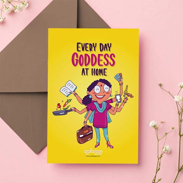 Everyday Goddess Greeting Card For Mom