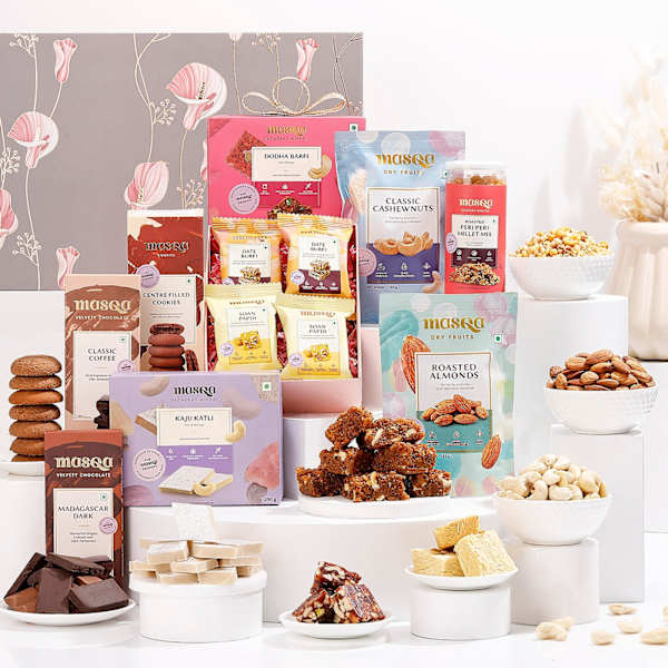 Exquisite Indulgence Premium Sweet And Nut Hamper