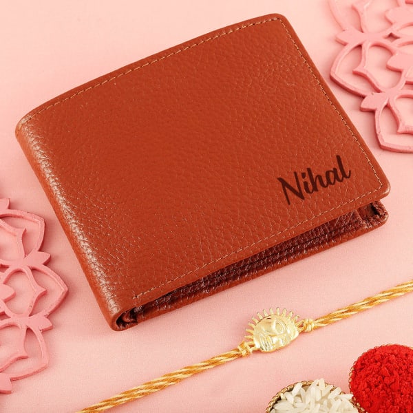 Exquisite Rakhi and Personalized Wallet