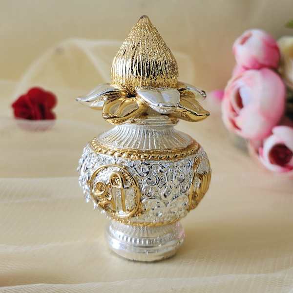 Exquisite Silver Finish Kalash