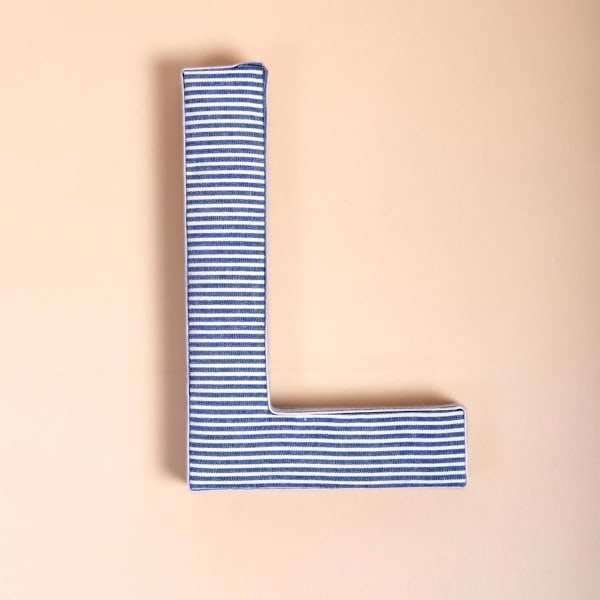 Buy/Send Fabric Letter Blue Online | IGP | JVS1232761