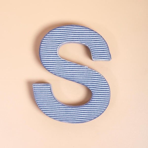 Buy/Send Fabric Letter Blue Online | IGP | JVS1232765