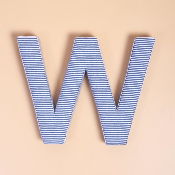 Buy/Send Fabric Letter Blue Online | IGP | JVS1232766