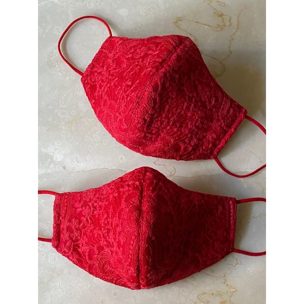 Face Mask - The Scarlett - Embroidered