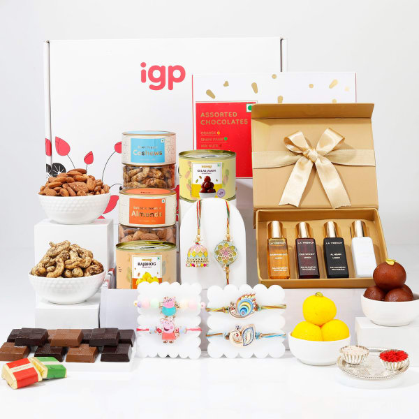 Family Celebration Rakhi Hamper With Tasty Delights