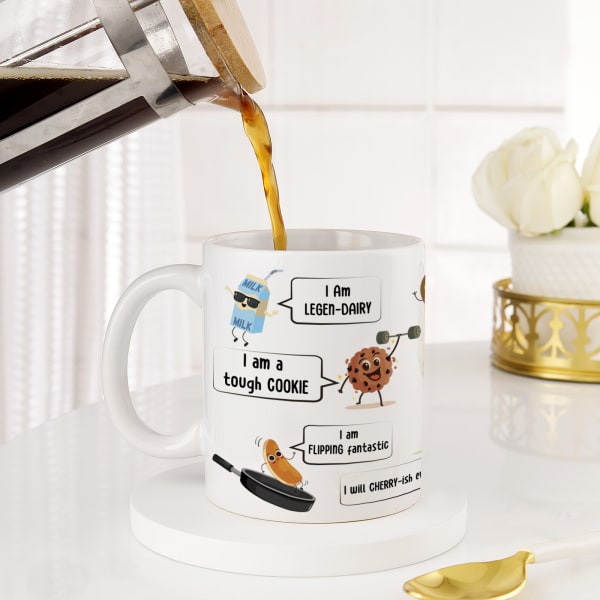 Fantastic Food Puns Personalized Mug