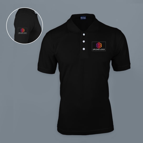 Fas-Tees Polo T-shirt for Men (Black)