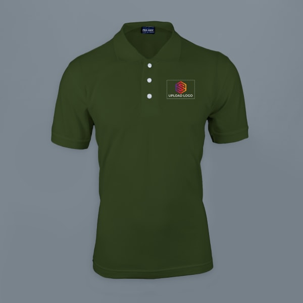 Fas-Tees Polo T-shirt for Men (Bottle Green)