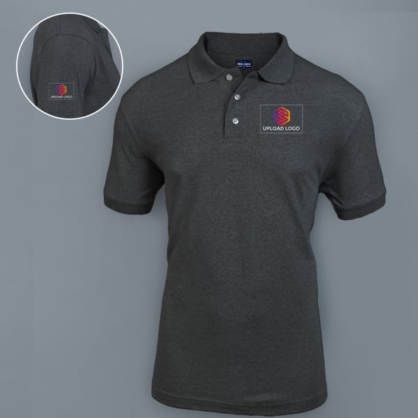 Fas-Tees Polo T-shirt for Men (Charcoal Grey)