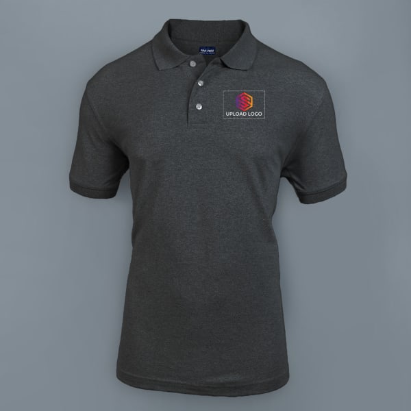 Fas-Tees Polo T-shirt for Men (Charcoal Grey)