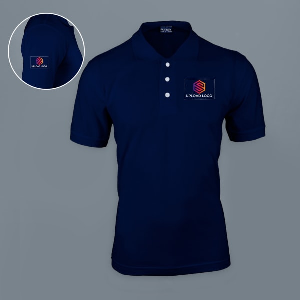 Fas-Tees Polo T-shirt for Men (Navy Blue)