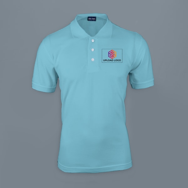 Fas-Tees Polo T-shirt for Men (Sky Blue)