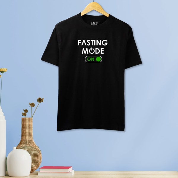 Fasting Mode On Black Men's T-Shirt