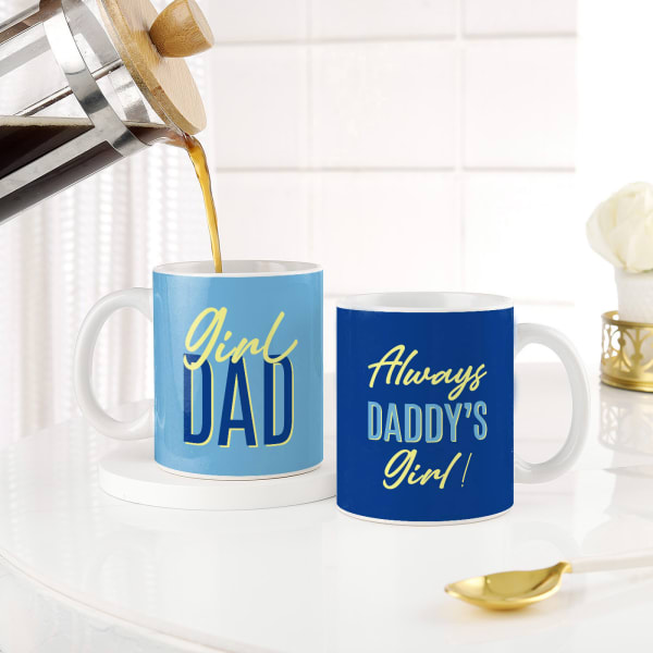 Father-Daughter Personalized Duo Mugs