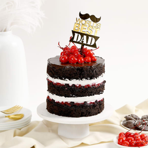 Father's Day Delish Black Forest Cake (600 gms)