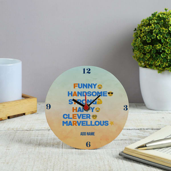 Father's Day Personalized Desk Clock