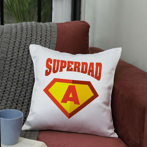 Father's Day Personalized Super Dad Cushion