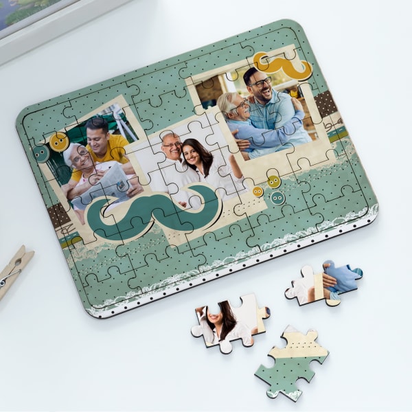Father's Day Personalized Wooden Puzzle