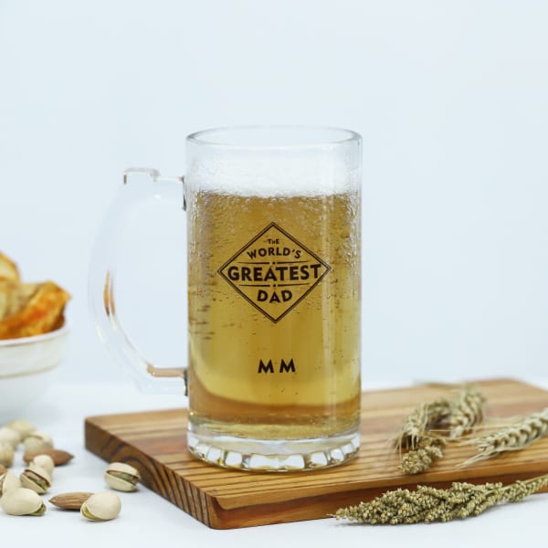 Father's Day Personalized World's Greatest Dad Beer Mug