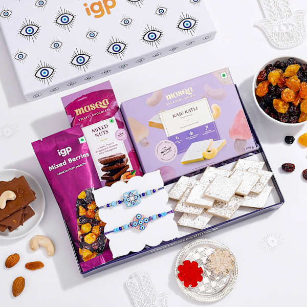 Feng Shui Evil Eye Rakhi Gift Hamper