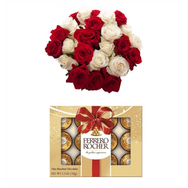 Ferrero Rocher with Roses
