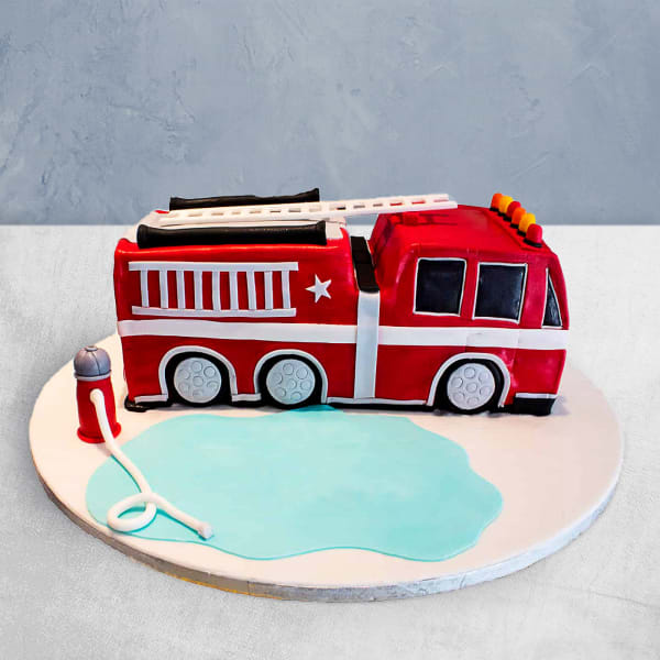 Fire Truck Fondant Cake (5 Kg)
