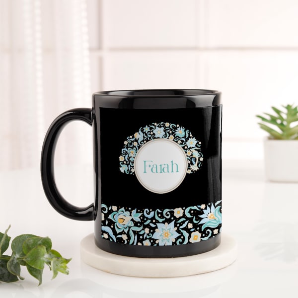 Floral Bliss Personalized Mug