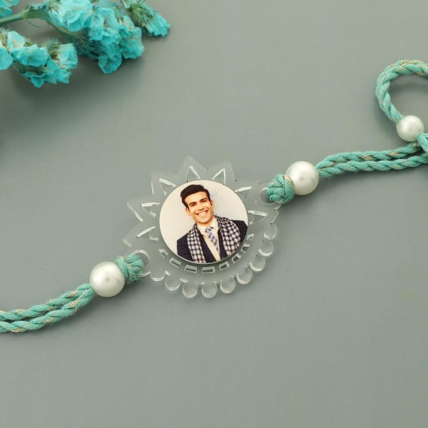 Floral Personalized Rakhi (Clear)