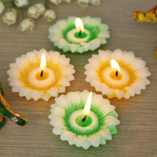Floral Shaped Tea-light Candles