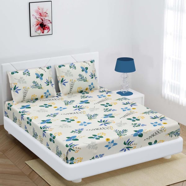 Floral Story Double Bedsheet Set