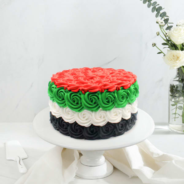 Floral Symphony - UAE National Day Cake (500 gm)
