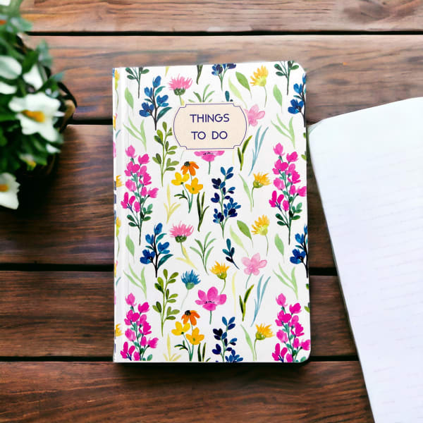 Buy send floral things to do notebook assorted single piece online