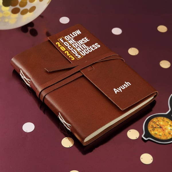 Focus 2022 Personalized Leather Diary