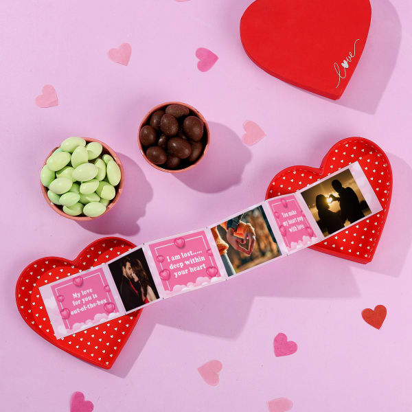 Forever Love Personalized Heart Pop-Up Box