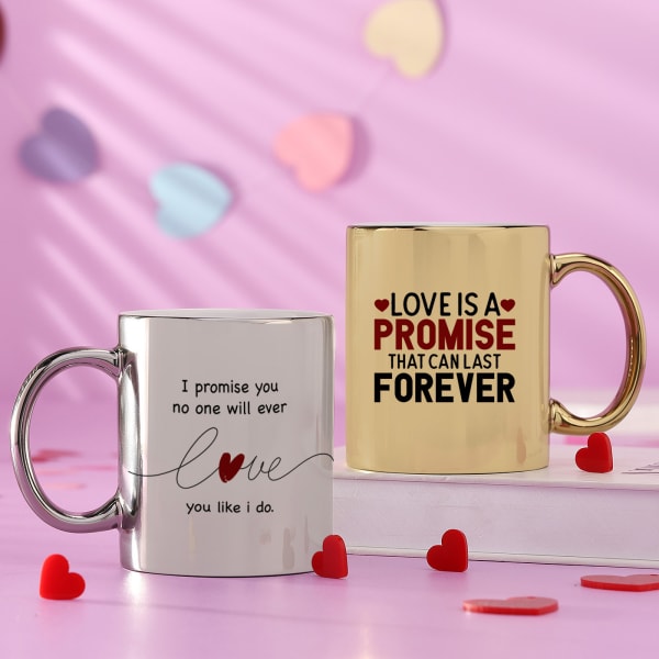 Forever Promise Personalized Ceramic Mugs (Set of 2)