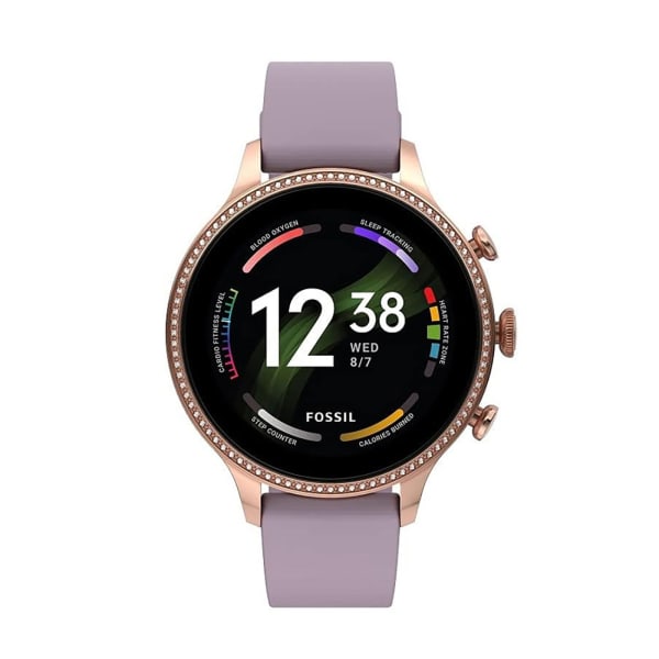 Fossil FTW6080 Gen 6 Smartwatch with AMOLED Purple Silicone