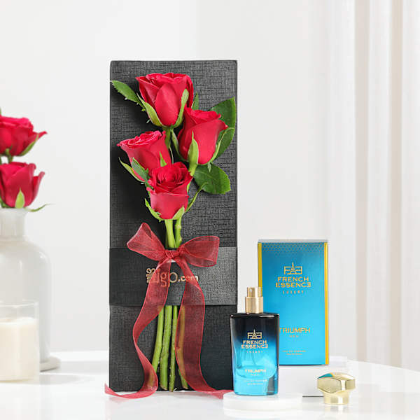 Fragrant Burst And Blooms Birthday Combo For Him