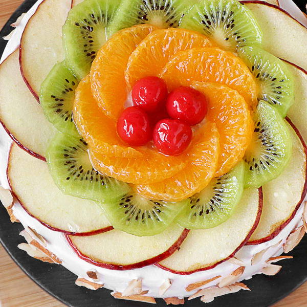Order Fresh Fruit Almond Cake Half Kg Online at Best Price, Free