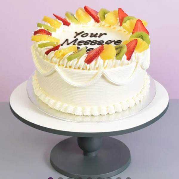 Fresh Fruit Cream Cake (1 Kg)