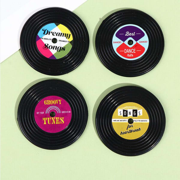 Buy/Send Fridge Retro Disc Assorted Set Of 4 Online IGP
