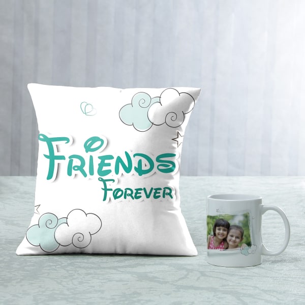 Friends Forever Personalized Cushion & Mug