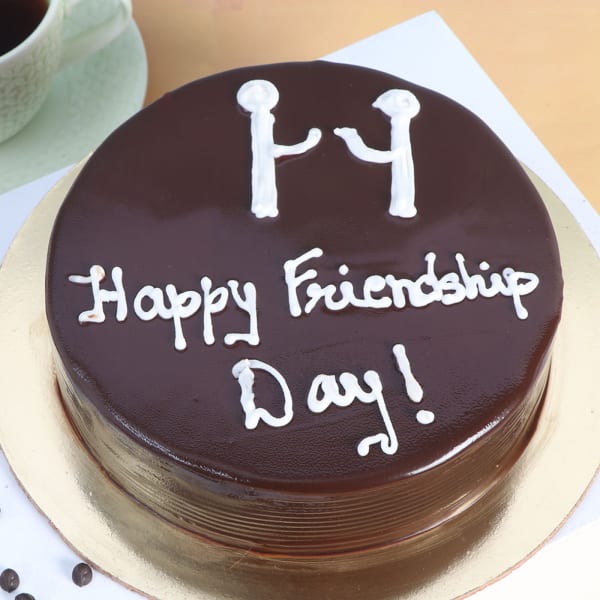 Friendship Day Chocolate Truffle Cake (Half kg)