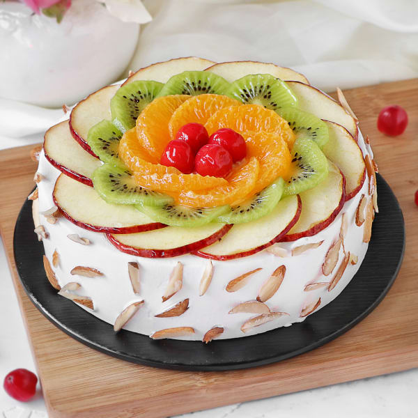 Fruit Burst Almond Cake