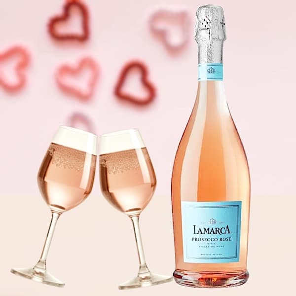 Fruity Prosecco Rose Sparkle Wine