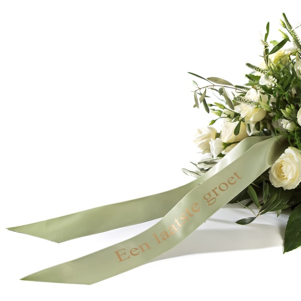 Funeral: Ribbon / only to order in combination with flowers