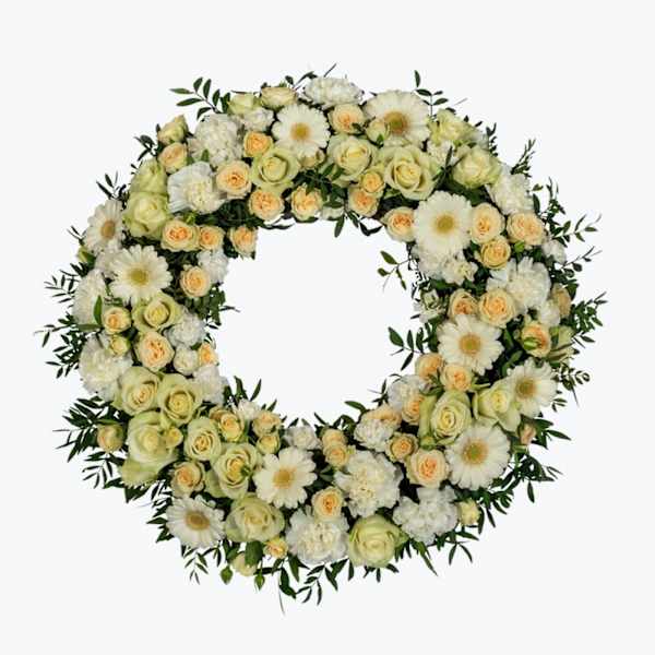 Funeral Wreath w ribbon 248006