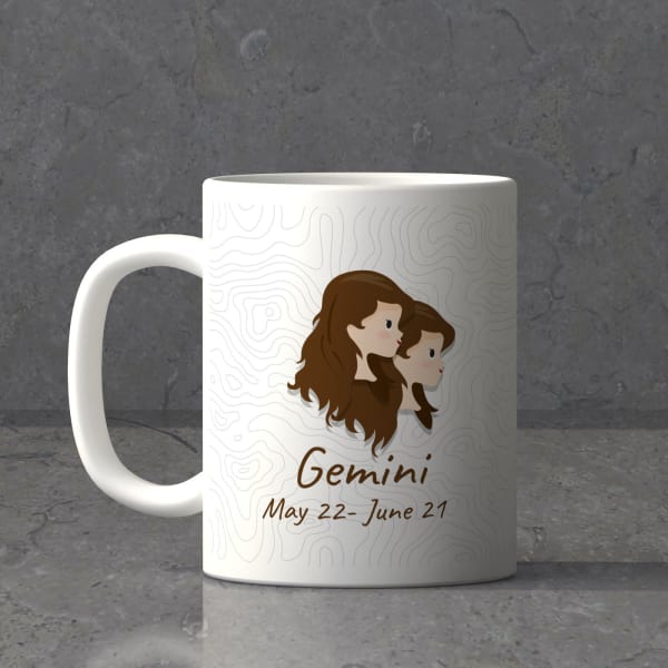 Gemini Sun Sign Birthday Mug