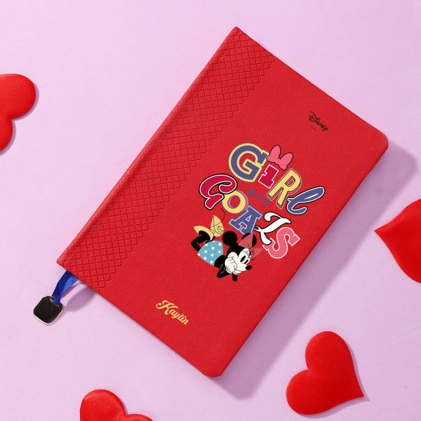 Girl With Goals Disney Personalized Diary