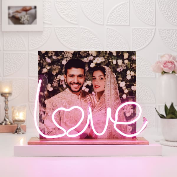 Glow Of Affection Personalized LED Photo Frame
